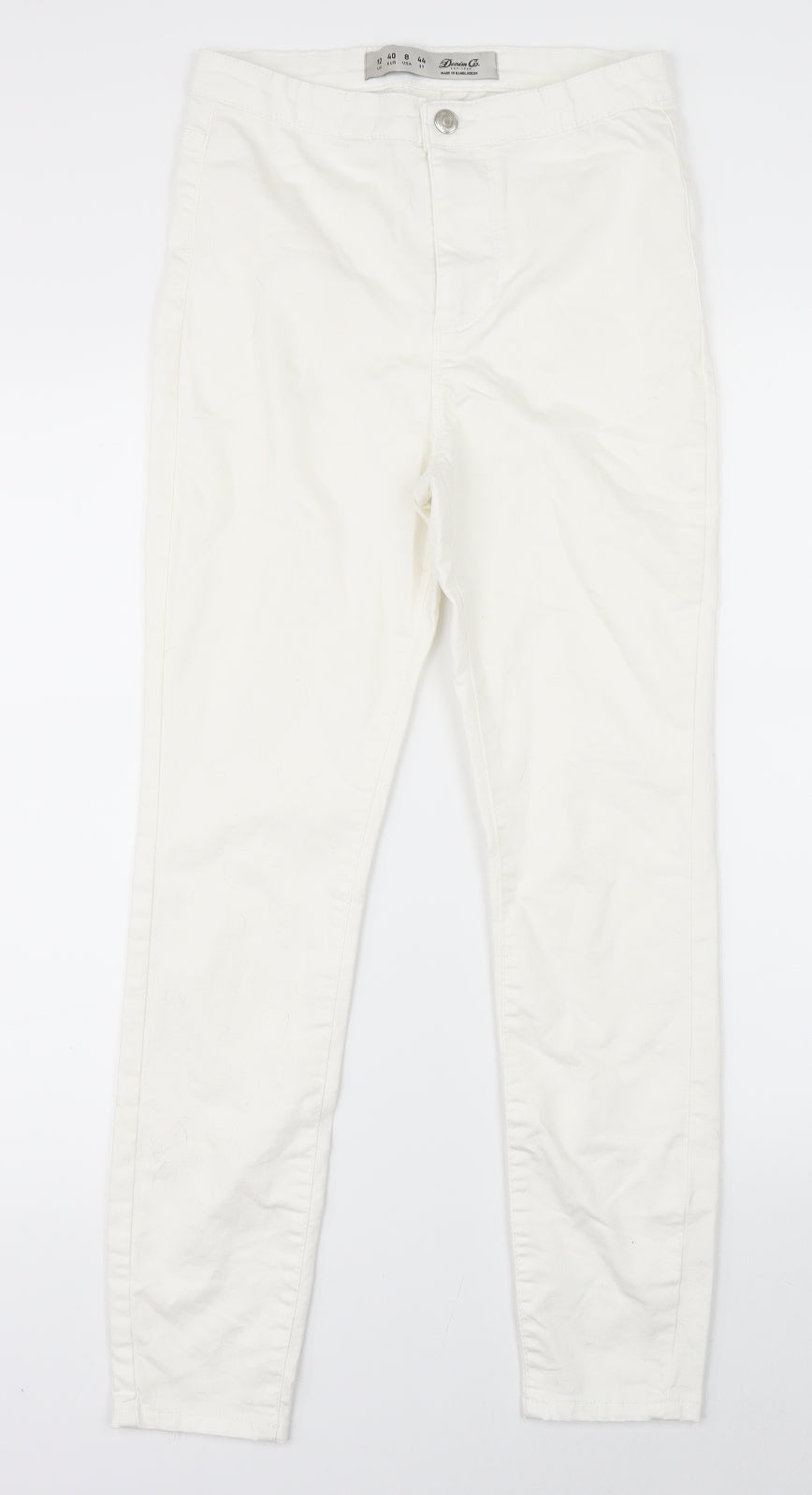 Denim Co Womens White   Straight Jeans Size 12 L25 in