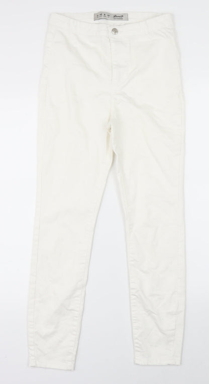 Denim Co Womens White   Straight Jeans Size 12 L25 in