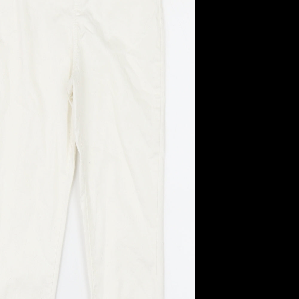 Denim Co Womens White   Straight Jeans Size 12 L25 in