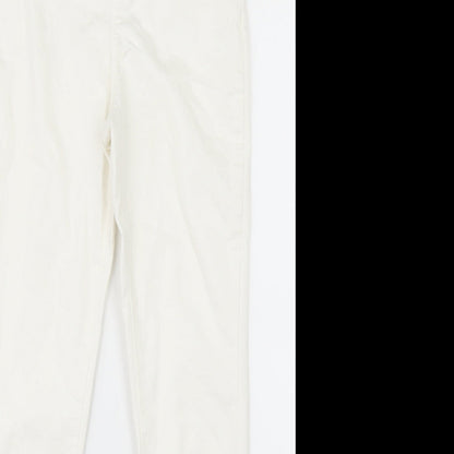 Denim Co Womens White   Straight Jeans Size 12 L25 in