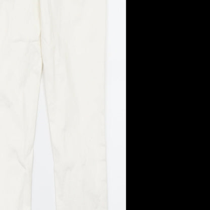 Denim Co Womens White   Straight Jeans Size 12 L25 in
