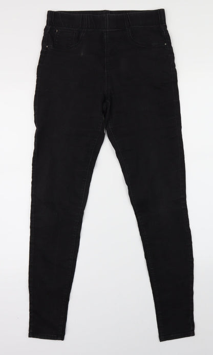 Womens UK Size 8 Preworn Regular Fit Jegging Black Jeans