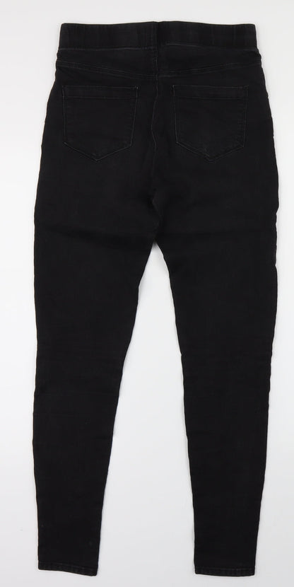 Womens UK Size 8 Preworn Regular Fit Jegging Black Jeans