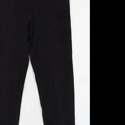 Womens UK Size 8 Preworn Regular Fit Jegging Black Jeans