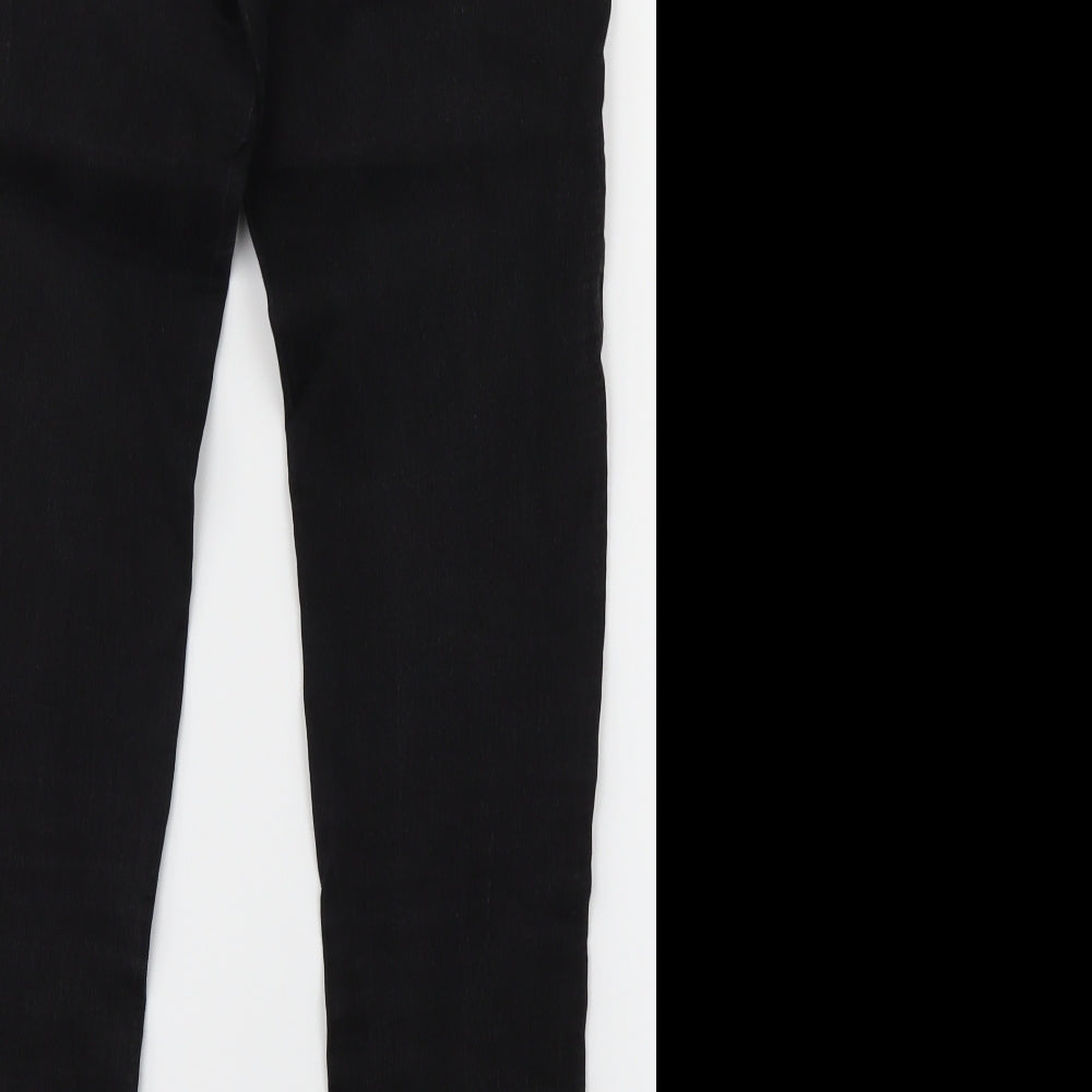 Womens UK Size 8 Preworn Regular Fit Jegging Black Jeans