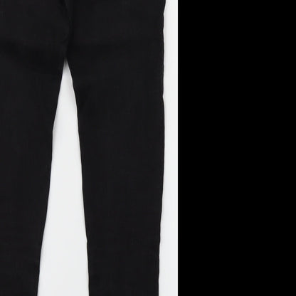 Womens UK Size 8 Preworn Regular Fit Jegging Black Jeans