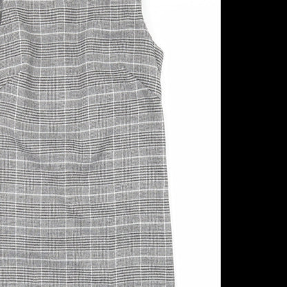 Cameo Rose Womens Grey Check  Shift  Size 8