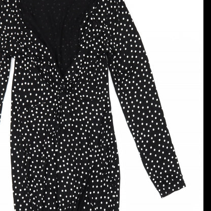 Be You Womens Black Polka Dot  Shift  Size 12