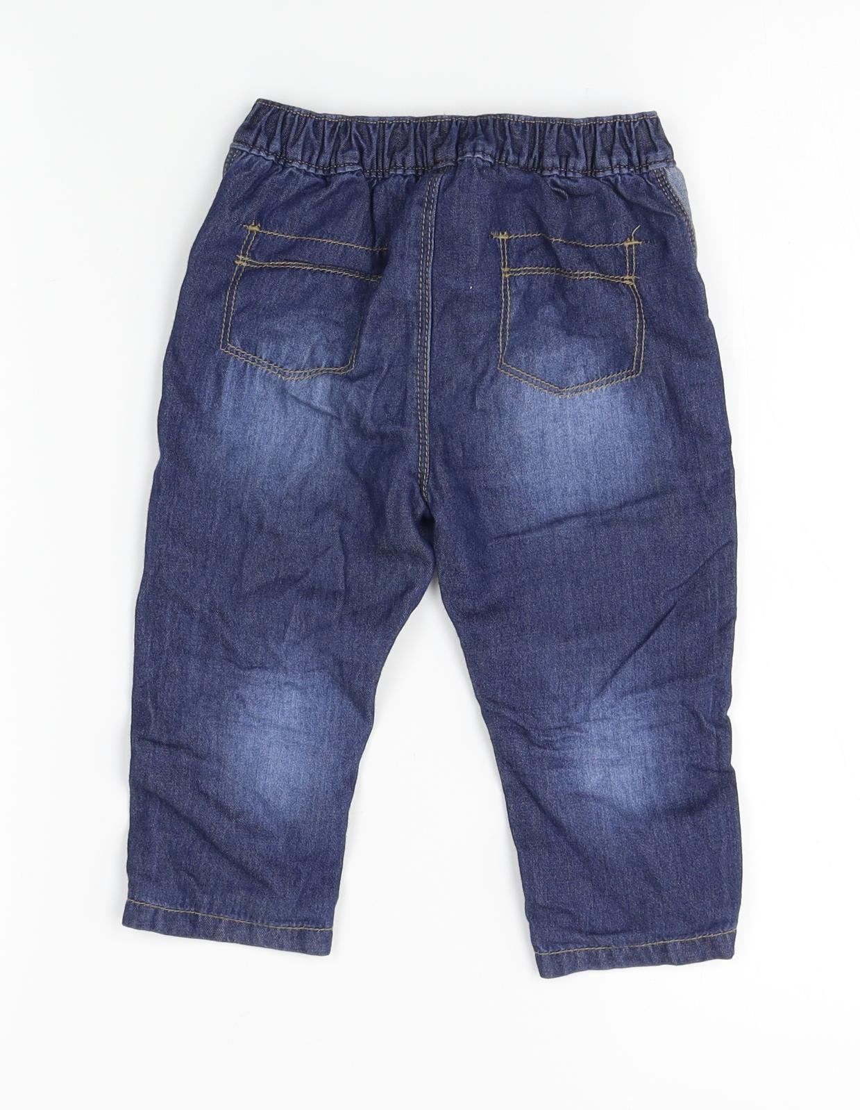 George Baby Blue  Denim Jogger Jeans Size 12-18 Months