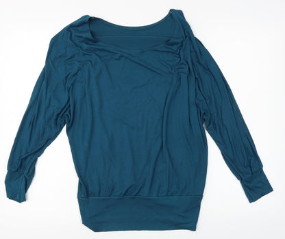 Womens UK Size 16 Matalan Blue Basic Blouse