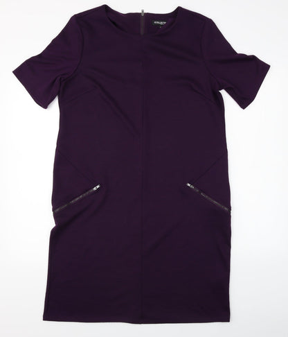 Debenhams Womens Purple   A-Line  Size 14