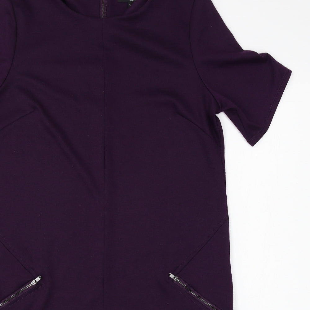 Debenhams Womens Purple   A-Line  Size 14