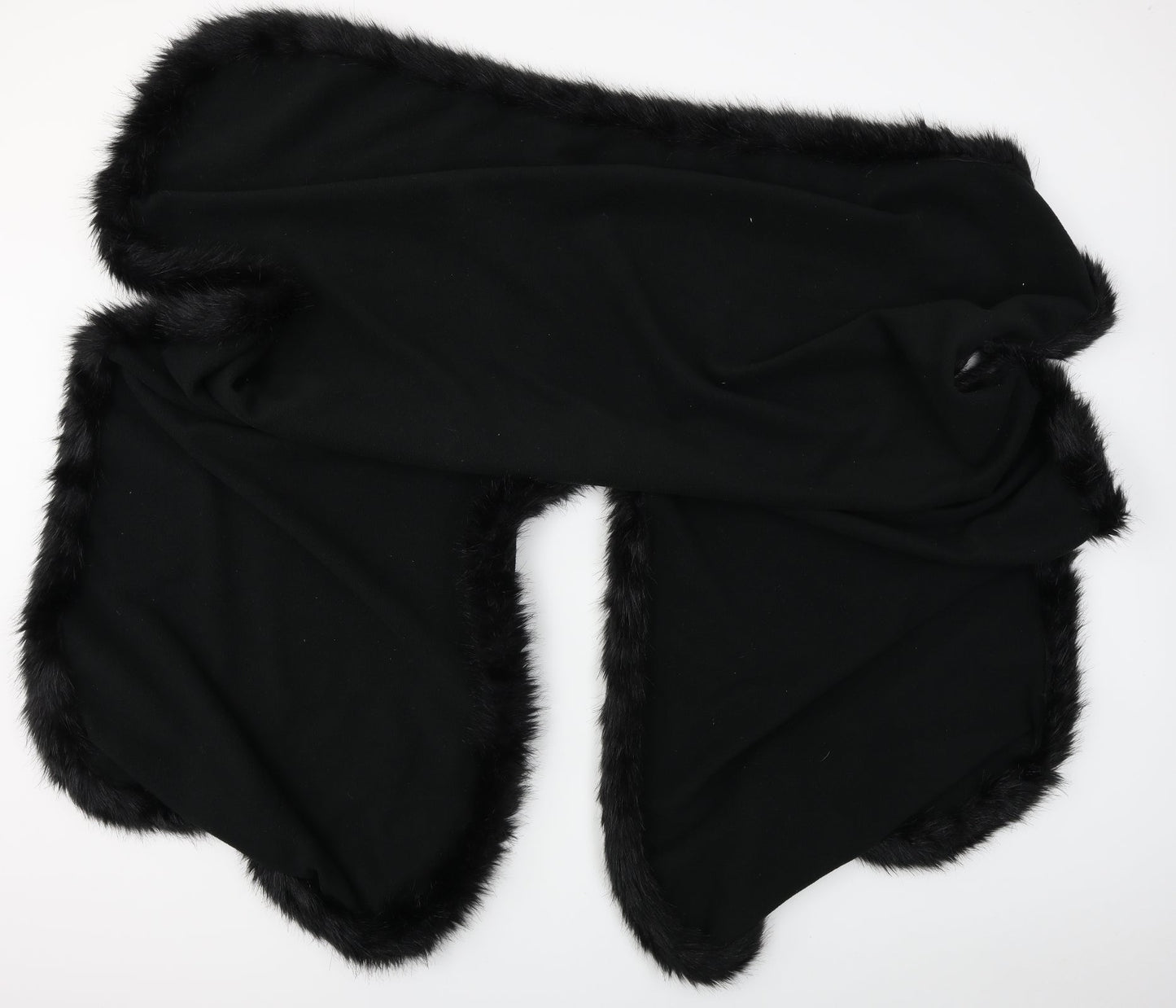 Unbranded Womens Black  Fleece Cape Jumper One Size