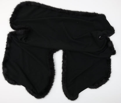 Unbranded Womens Black  Fleece Cape Jumper One Size