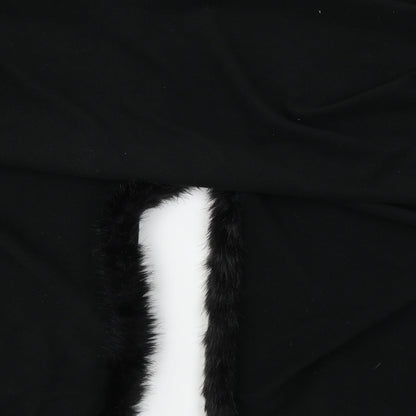 Unbranded Womens Black  Fleece Cape Jumper One Size