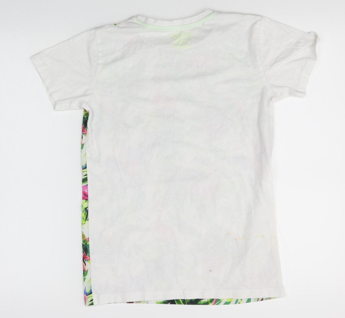Matalan Boys Green Floral  Basic T-Shirt Size 13 Years