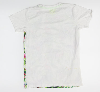 Matalan Boys Green Floral  Basic T-Shirt Size 13 Years