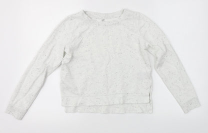 H&M Girls White   Pullover Jumper Size 10-11 Years