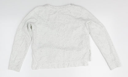 H&M Girls White   Pullover Jumper Size 10-11 Years