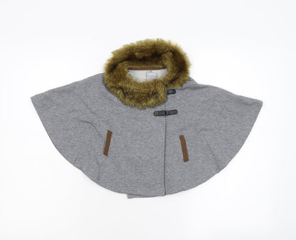 Tahari Girls Grey   Cape Jumper Size S