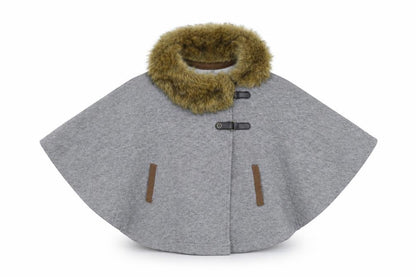 Tahari Girls Grey   Cape Jumper Size S