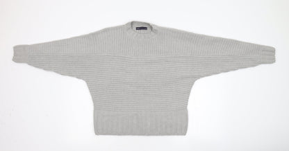 M&S Womens Grey  Knit Pullover Jumper Size M