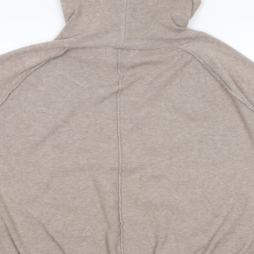 QED London Mens Brown   Pullover Hoodie Size M