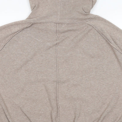 QED London Mens Brown   Pullover Hoodie Size M