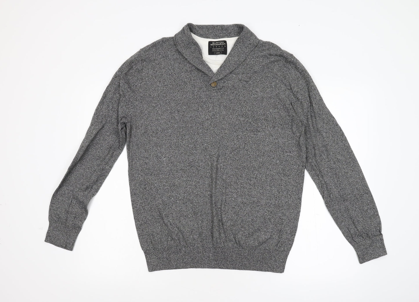 Burton Mens Grey   Pullover Jumper Size L