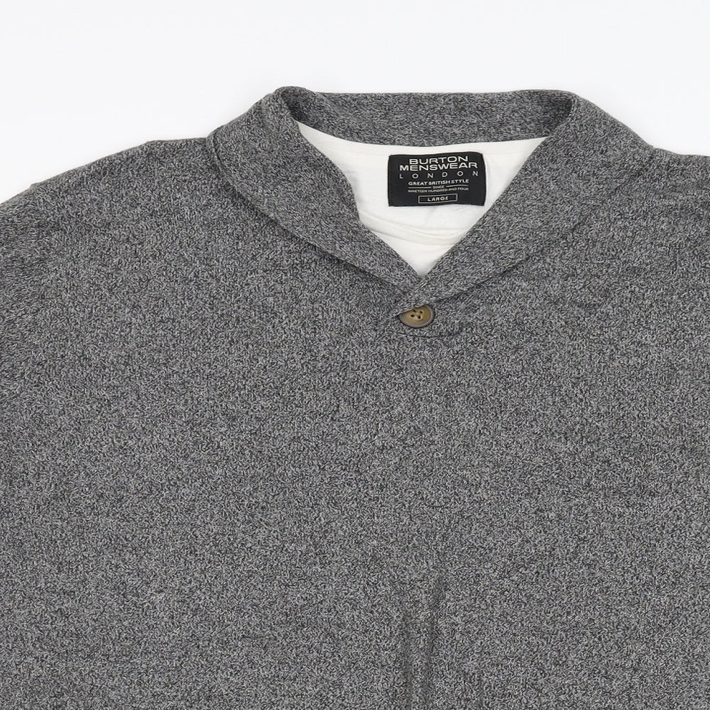 Burton Mens Grey   Pullover Jumper Size L