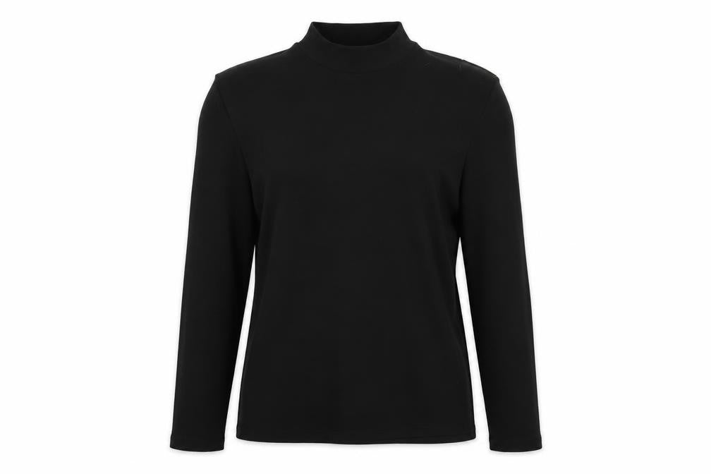 Womens UK Size M VERO MODA Black Basic Blouse
