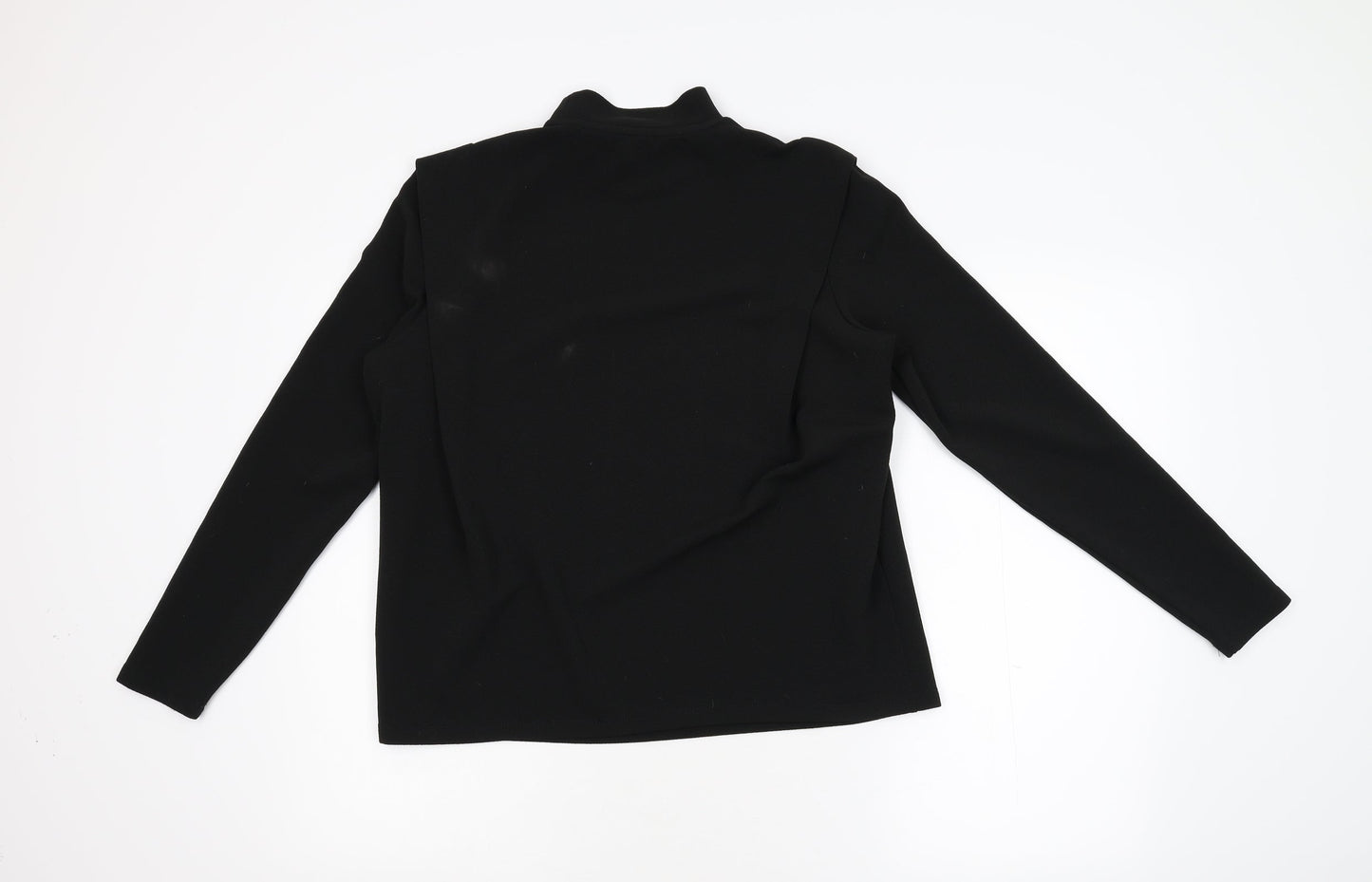 Womens UK Size M VERO MODA Black Basic Blouse