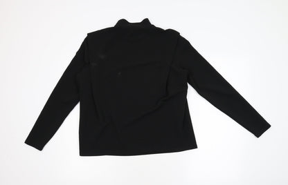 Womens UK Size M VERO MODA Black Basic Blouse