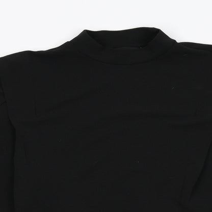 Womens UK Size M VERO MODA Black Basic Blouse