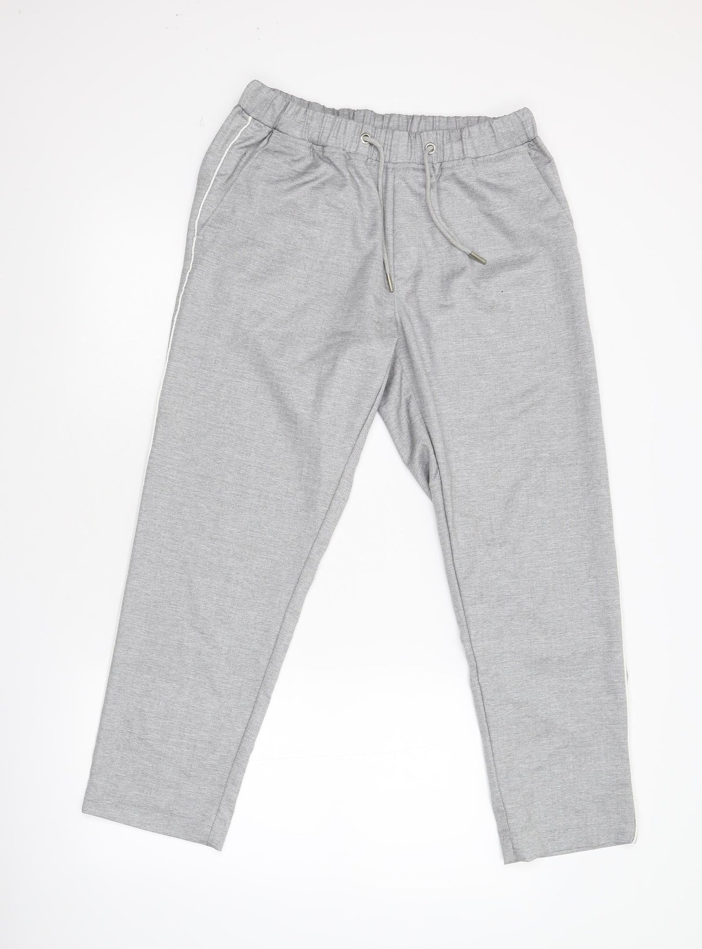 Boohoo Man Mens Grey   Trousers  Size 32 L26 in