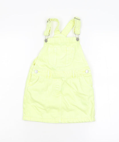 NEXT Girls Yellow   Dungaree One-Piece Size 5 Years