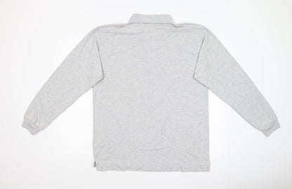 Uneck Mens Grey    Polo Size L