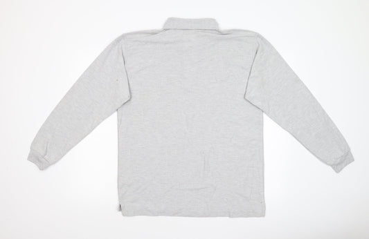 Uneck Mens Grey    Polo Size L
