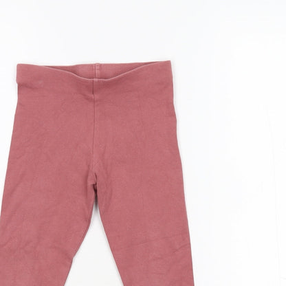 NEXT Girls Pink   Capri Trousers Size 5 Years - Embellished