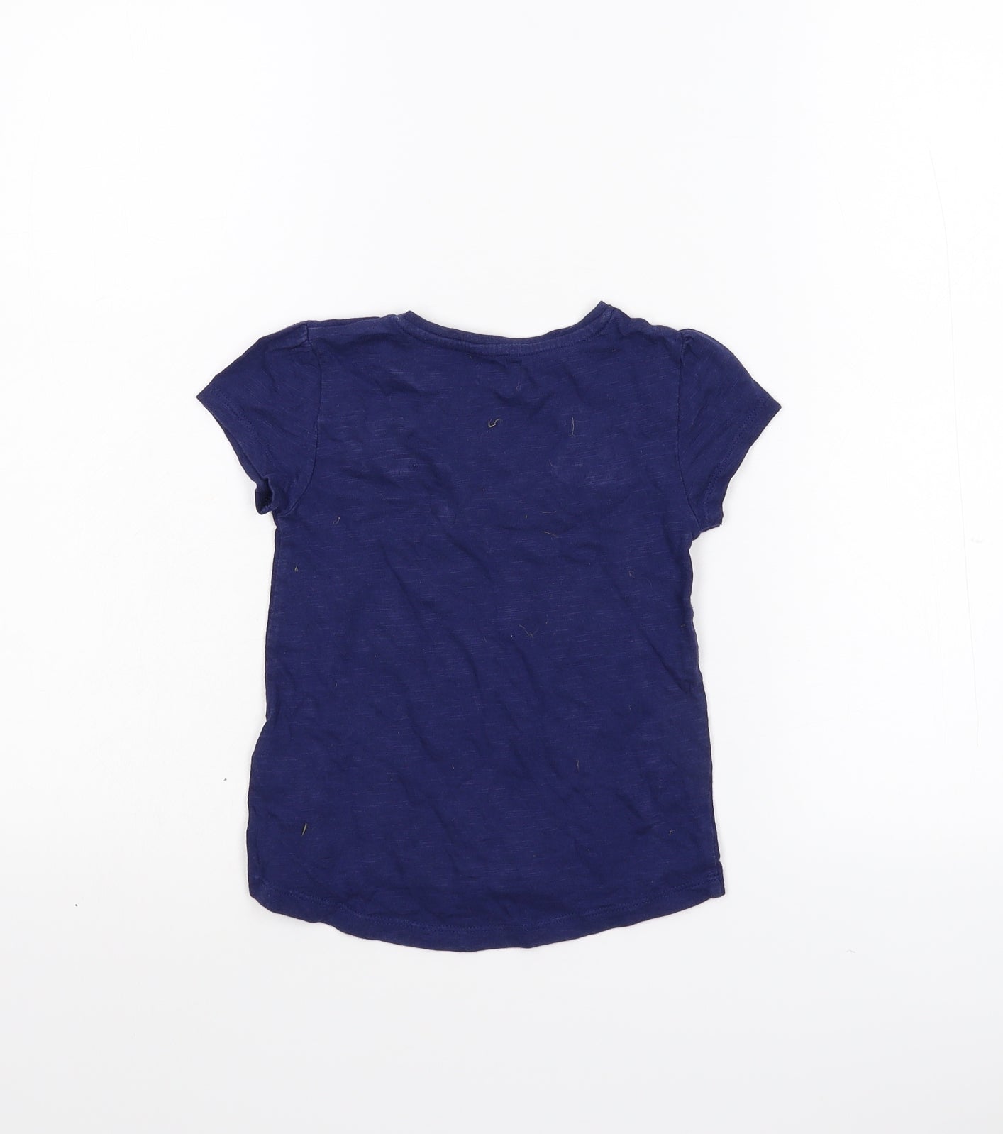 F&F Girls Blue   Ringer T-Shirt Size 2-3 Years