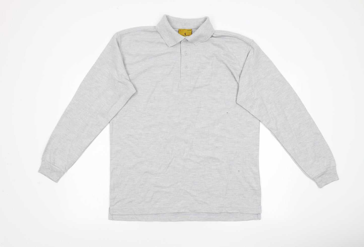 Uneck Mens Grey  Jersey  Polo Size L