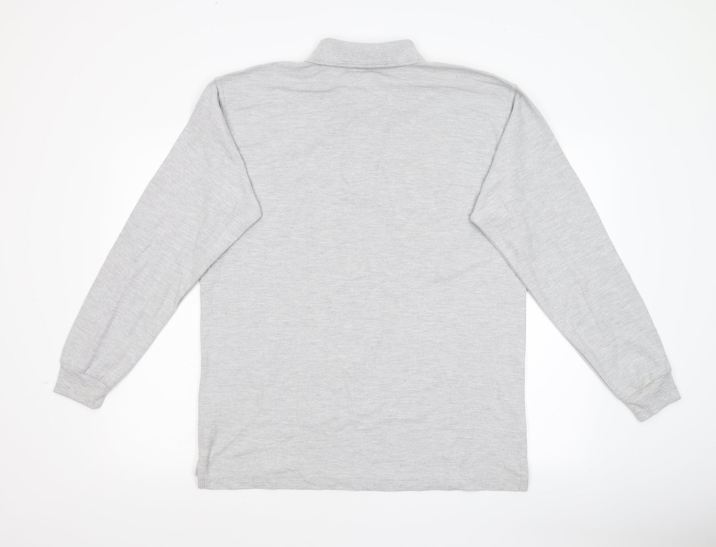 Uneck Mens Grey  Jersey  Polo Size L