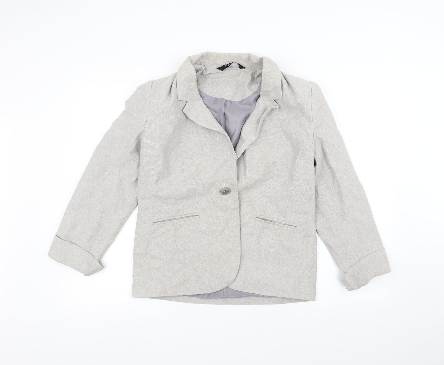 Womens UK Size 12 BM Grey Jacket