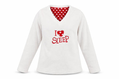 Love sleep Womens White   Pullover Jumper Size L