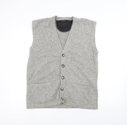 George Womens White  Knit Jacket Coatigan Size M