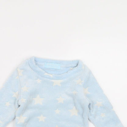 Glow in the dark Girls Blue   Pullover Jumper Size 2-3 Years  - glow in the dark