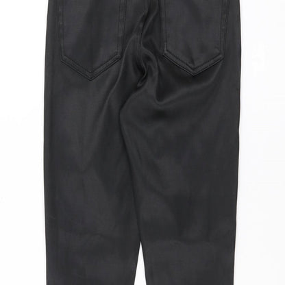 Womens UK Size 28 Topshop Regular Fit  Black Trousers