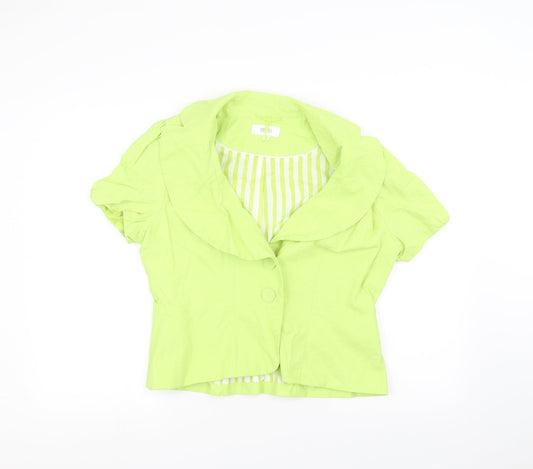 Womens UK Size 14 Marks and Spencer Green Jacket