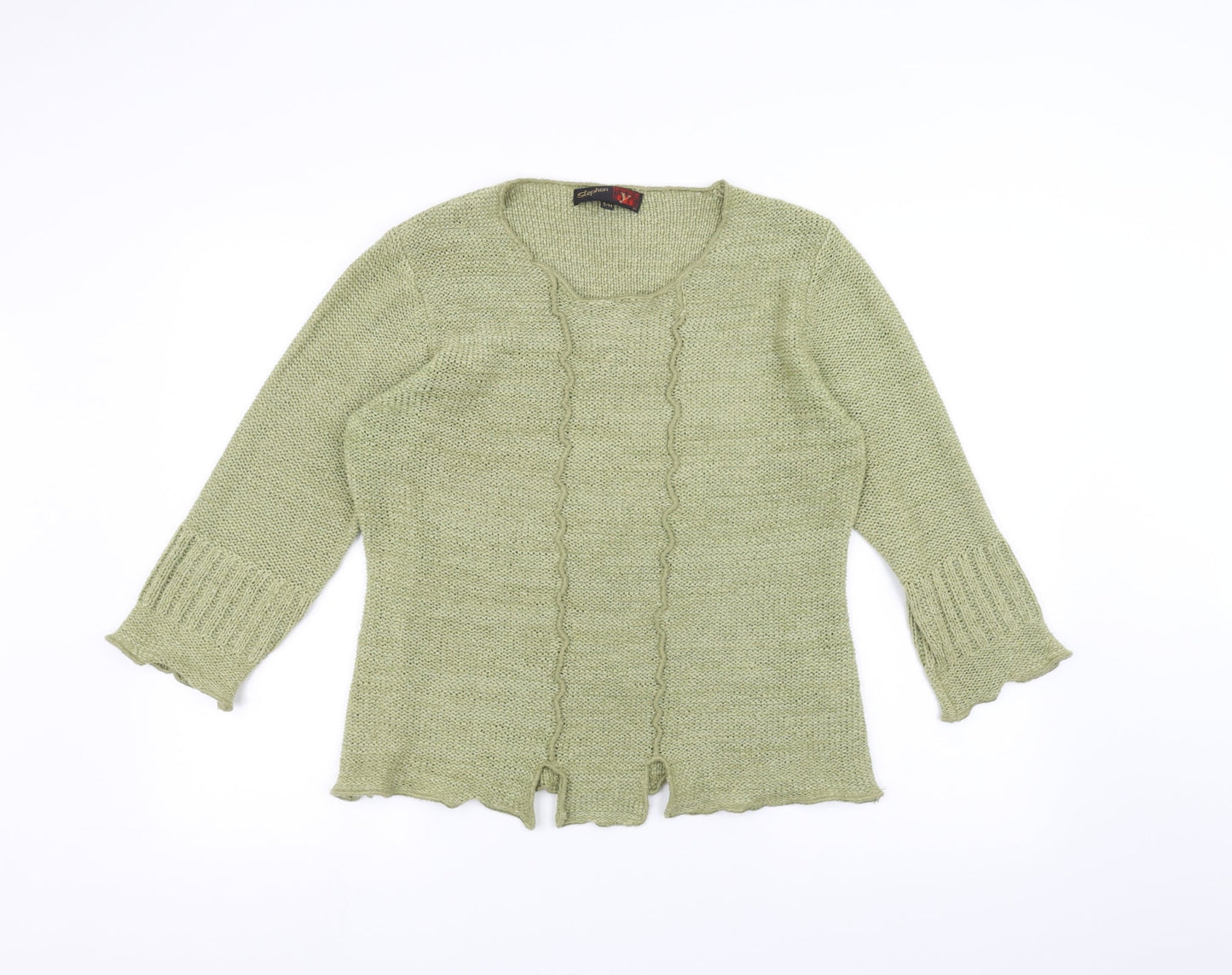 STEPHEN Womens Green  Knit Pullover Jumper Size M