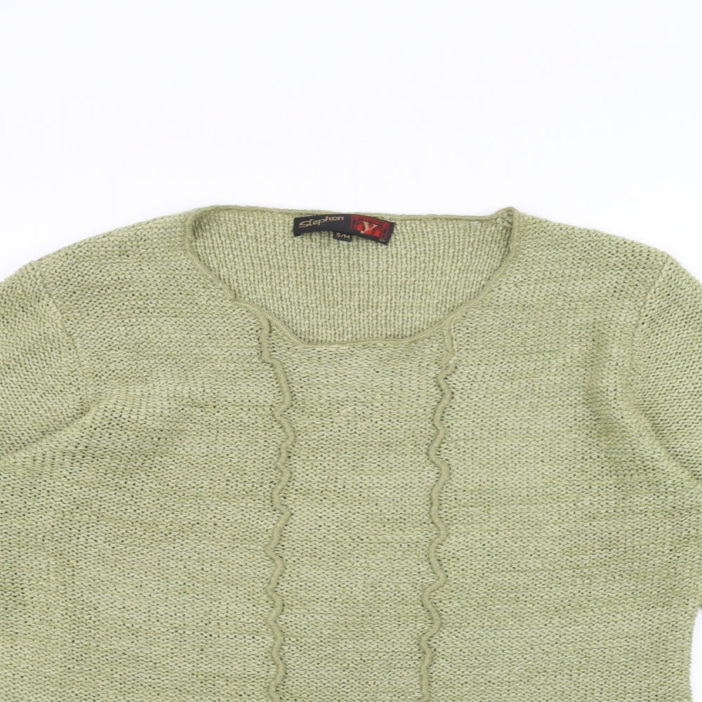 STEPHEN Womens Green  Knit Pullover Jumper Size M